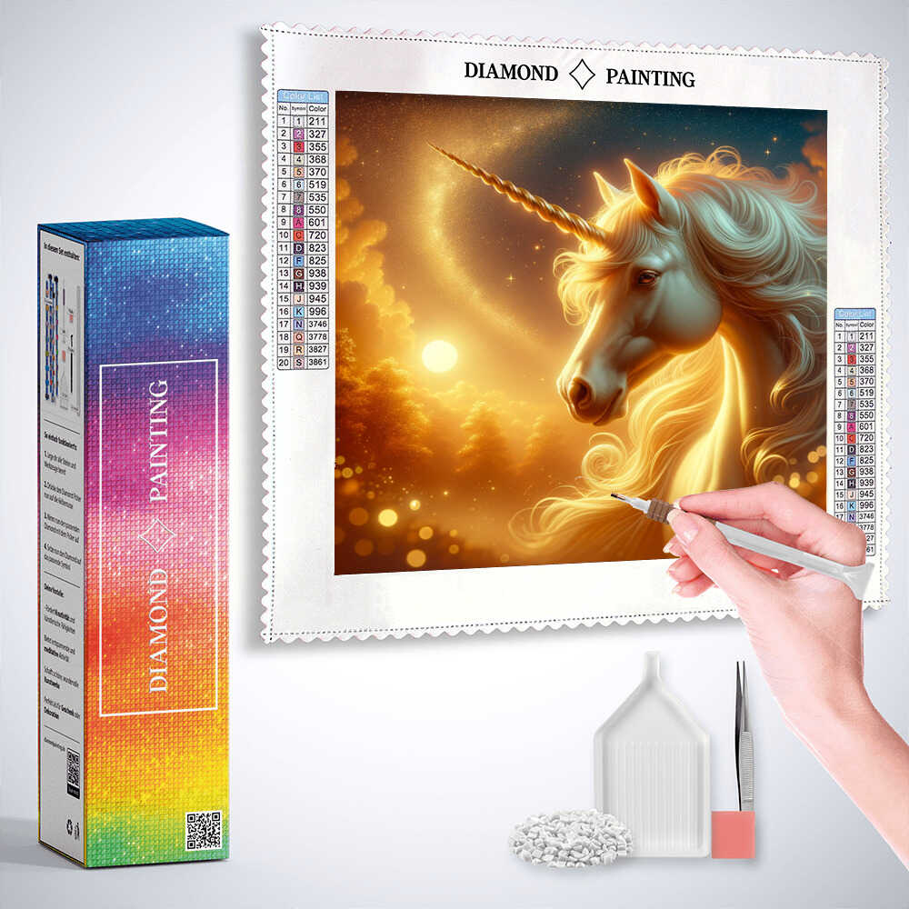 Diamond Painting - Wunderschönes Einhorn