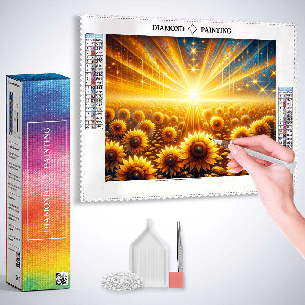 Diamond Painting - Sonnenblumenfeld