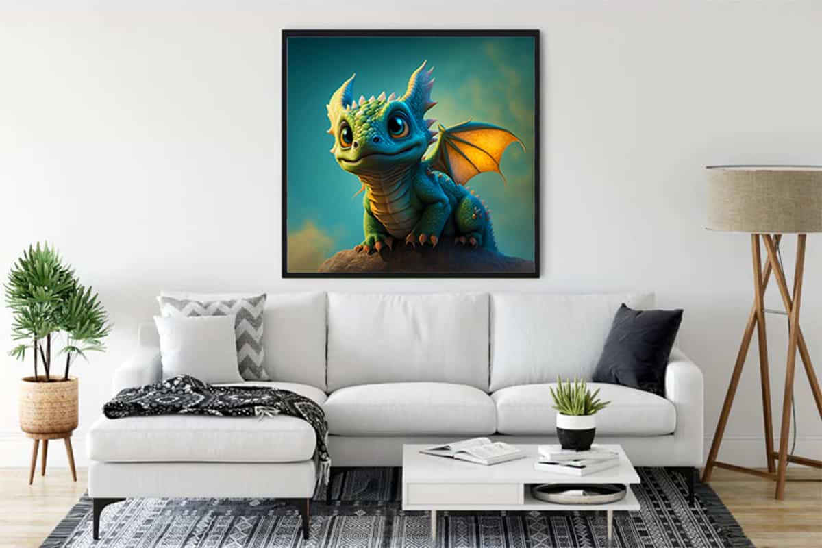 Diamond Painting - Magischer Aufstieg - gedruckt in Ultra-HD - Drachen, Fantasy, Neu eingetroffen, Quadratisch