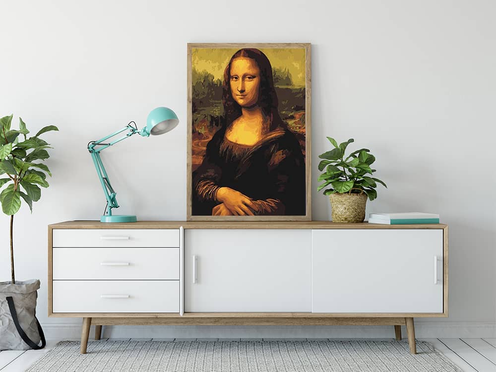 Leonardo Da Vinci, Mona Lisa - gedruckt in Ultra-HD - bekannte künstler, bestseller, vertikal