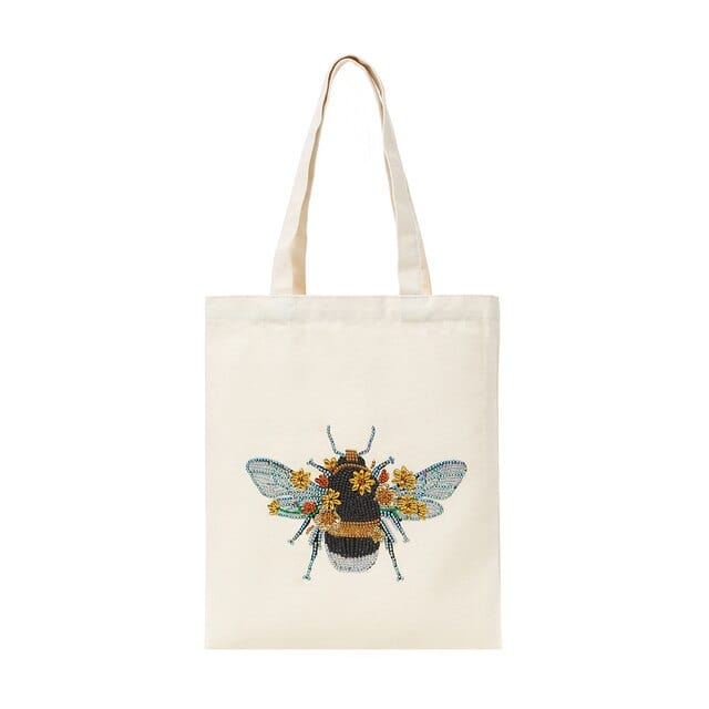 Diamond Painting - Stofftasche, Hummel - gedruckt in Ultra-HD - stofftasche