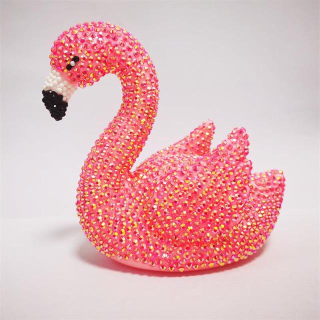 Diamond Painting - Flamingo Lampe - gedruckt in Ultra-HD - Lampe, Lampen