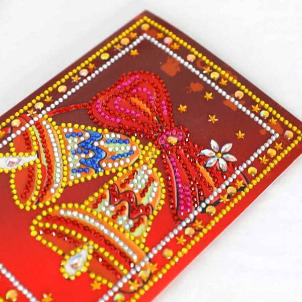 Diamond Painting Karten - 4 Stück Weihnachtsgrüße - gedruckt in Ultra-HD - karten