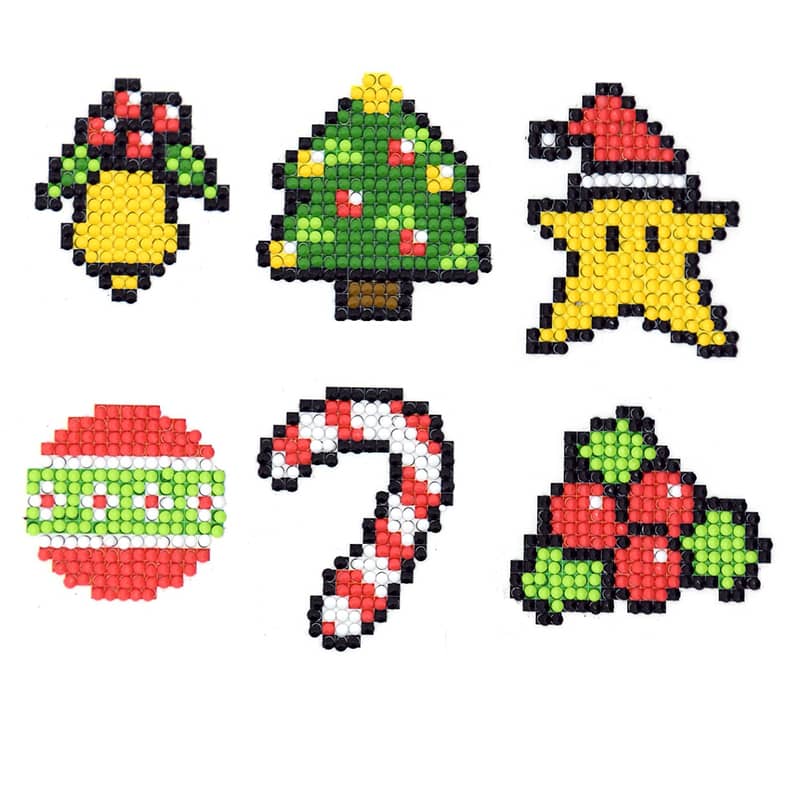Diamond Painting Sticker - Weihnachtsemoji - gedruckt in Ultra-HD - sticker, zubehör