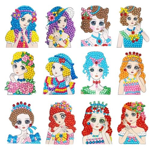 Diamond Painting Sticker - Model - gedruckt in Ultra-HD - sticker, zubehör