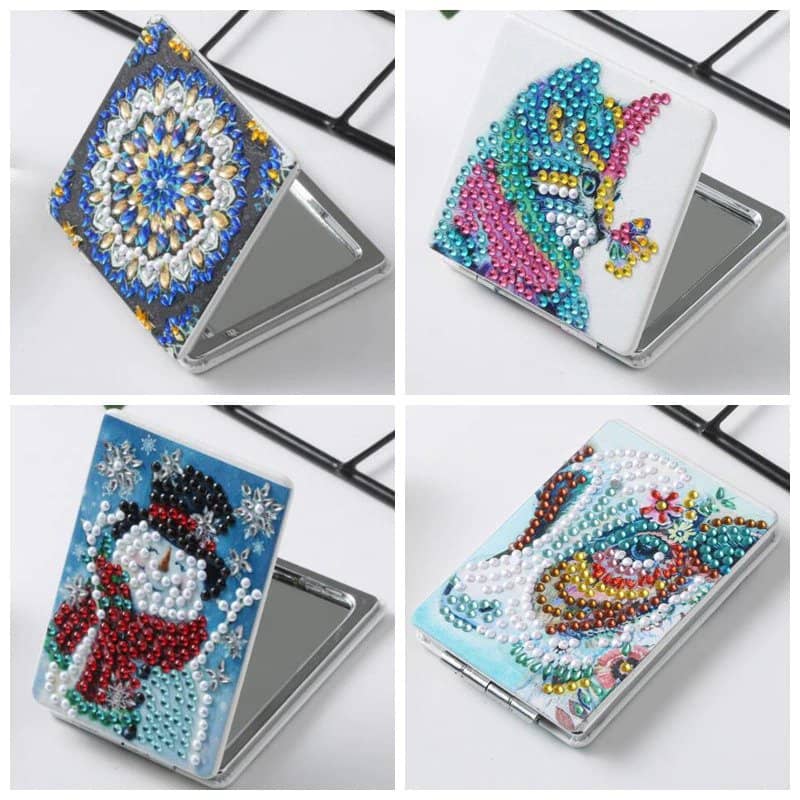 Taschenspiegel, Mosaik Eckig - gedruckt in Ultra-HD - accesoires, taschenspiegel