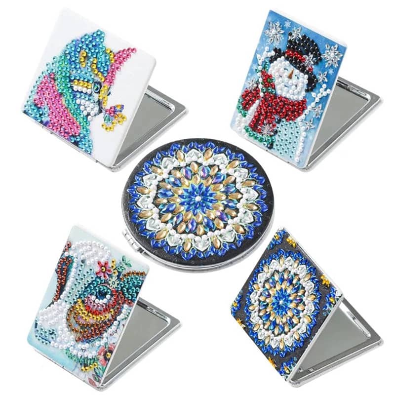 Taschenspiegel, Mosaik Eckig - gedruckt in Ultra-HD - accesoires, taschenspiegel