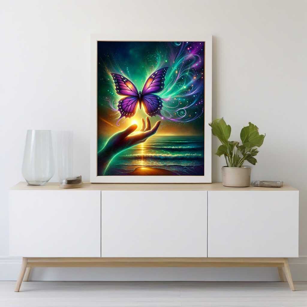 Diamond Painting - Schmetterlingsfreiheit