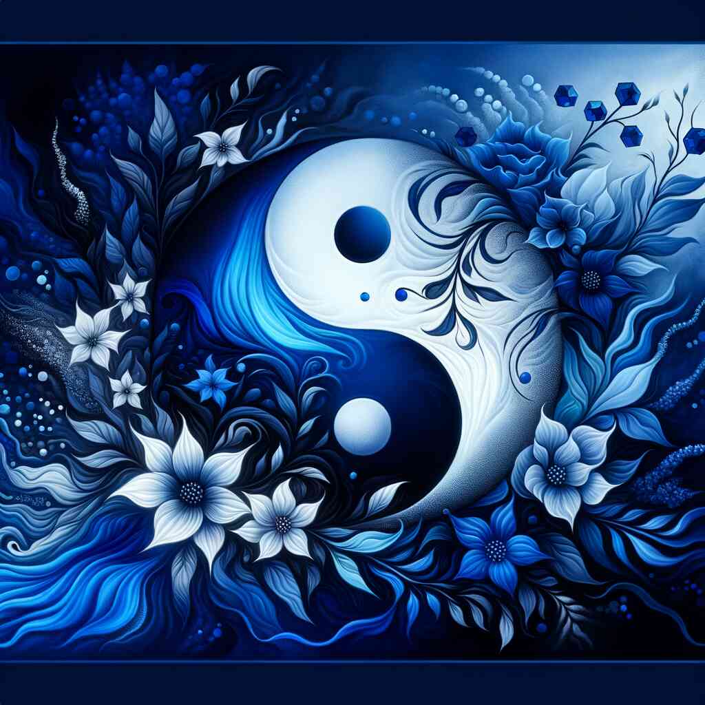 Diamond Painting - Yin und Yang Blume