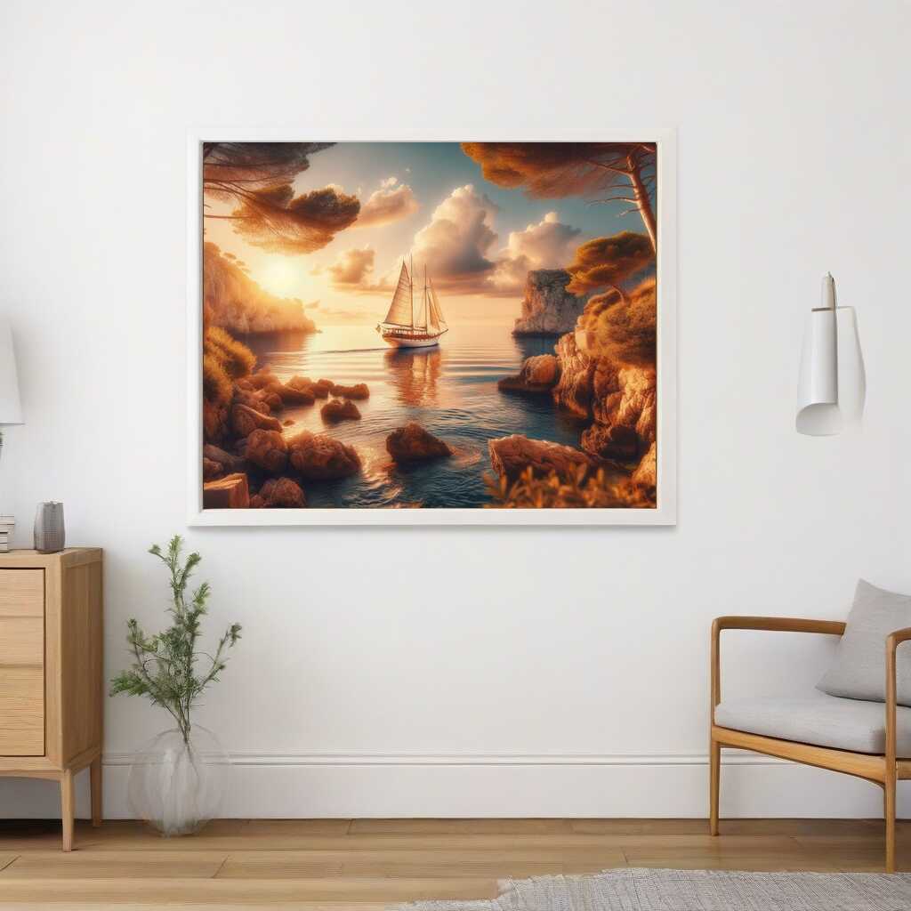 Diamond Painting - Reisendes Segelboot