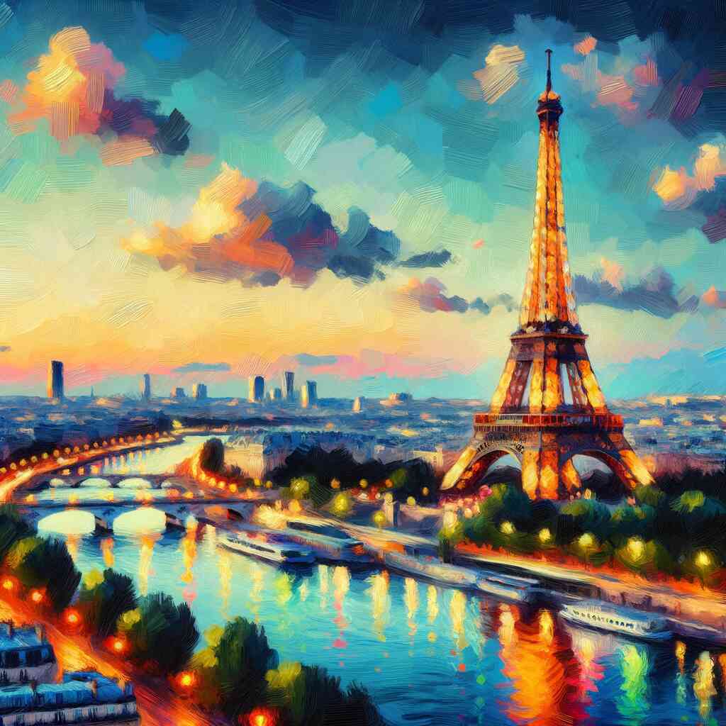 Diamond Painting - Abendglanz in Paris
