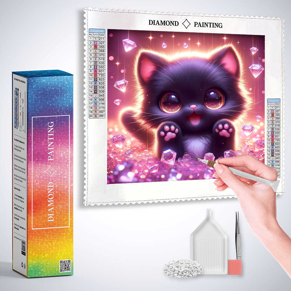 Diamond Painting - Lustige Katze