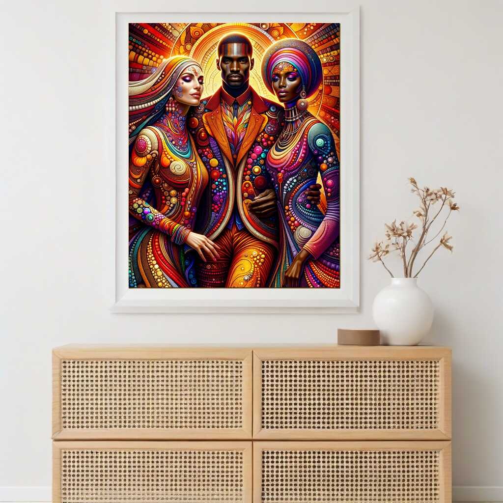 Diamond Painting - Bunte Kleider