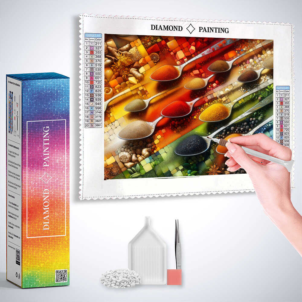 Diamond Painting - Gewürzregenbogen