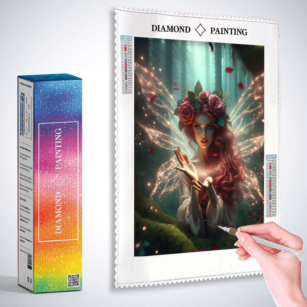 Diamond Painting - Rosa Fee