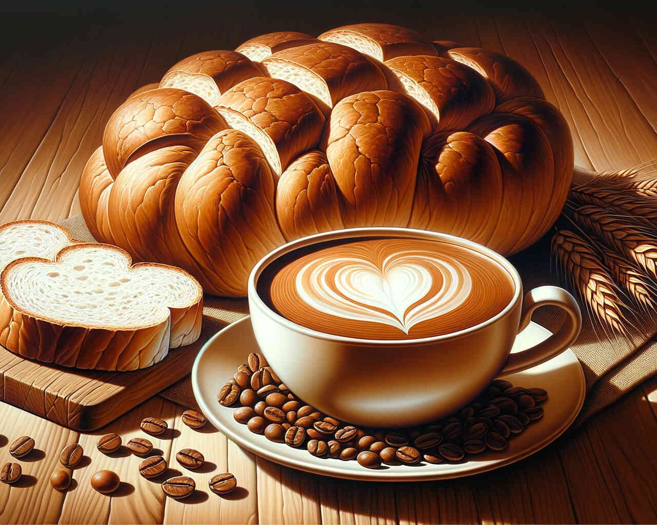 Diamond Painting - Kaffee und Brot