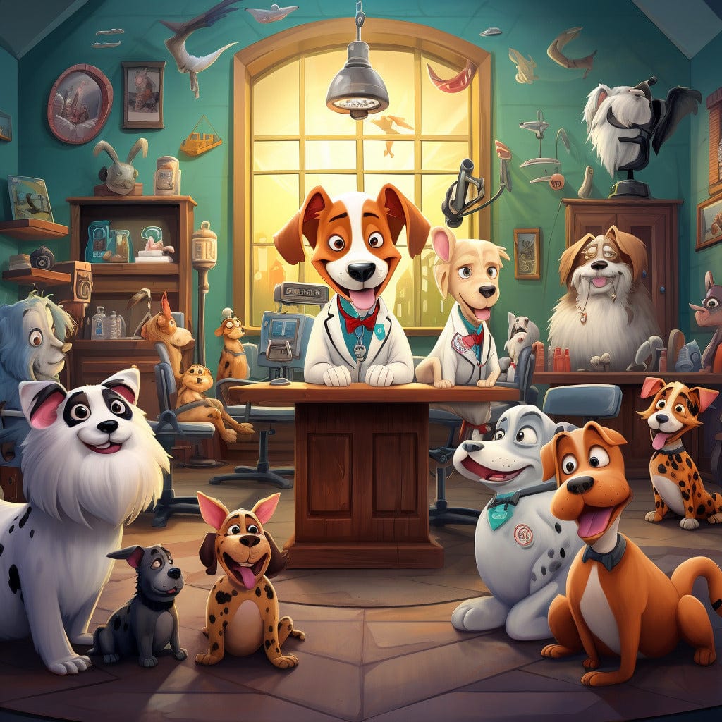 Diamond Painting - Tierarzt, Comic