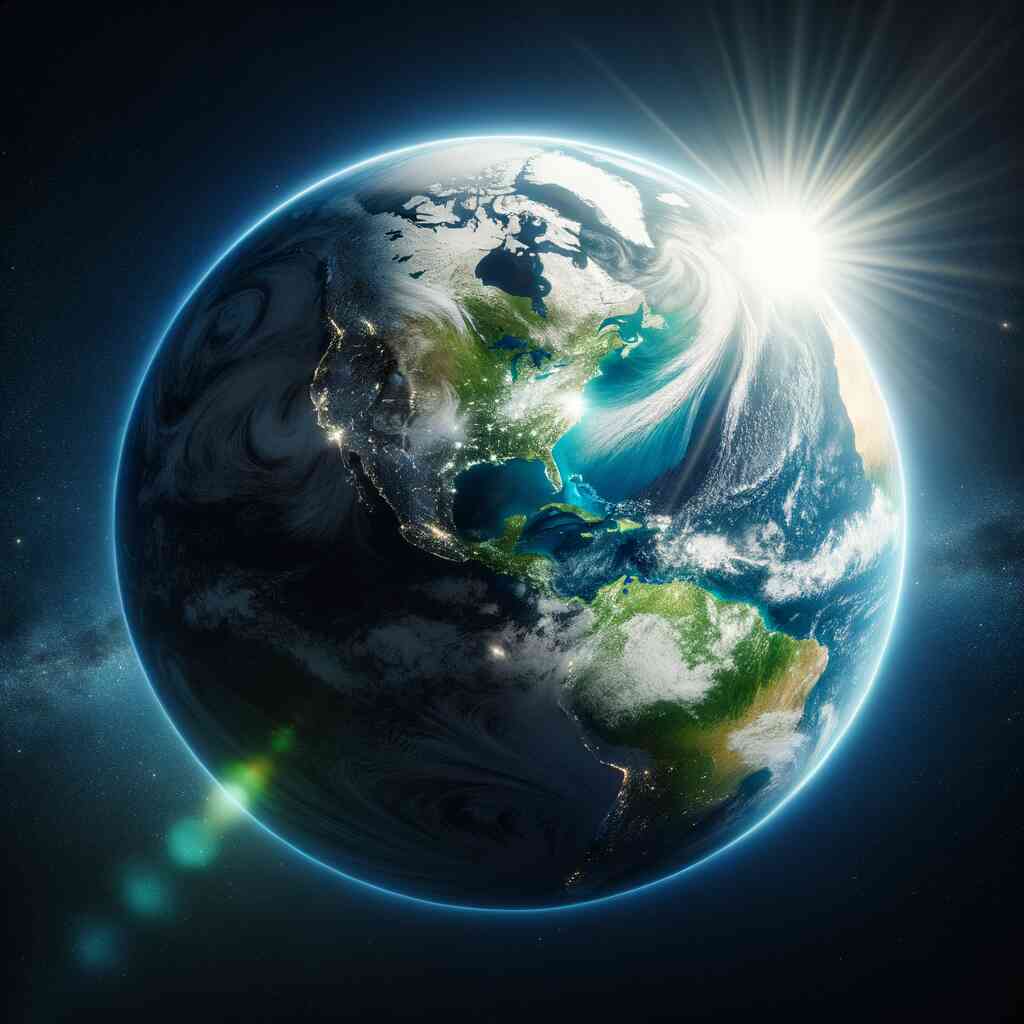 Diamond Painting - Erwachen des Blauen Planeten