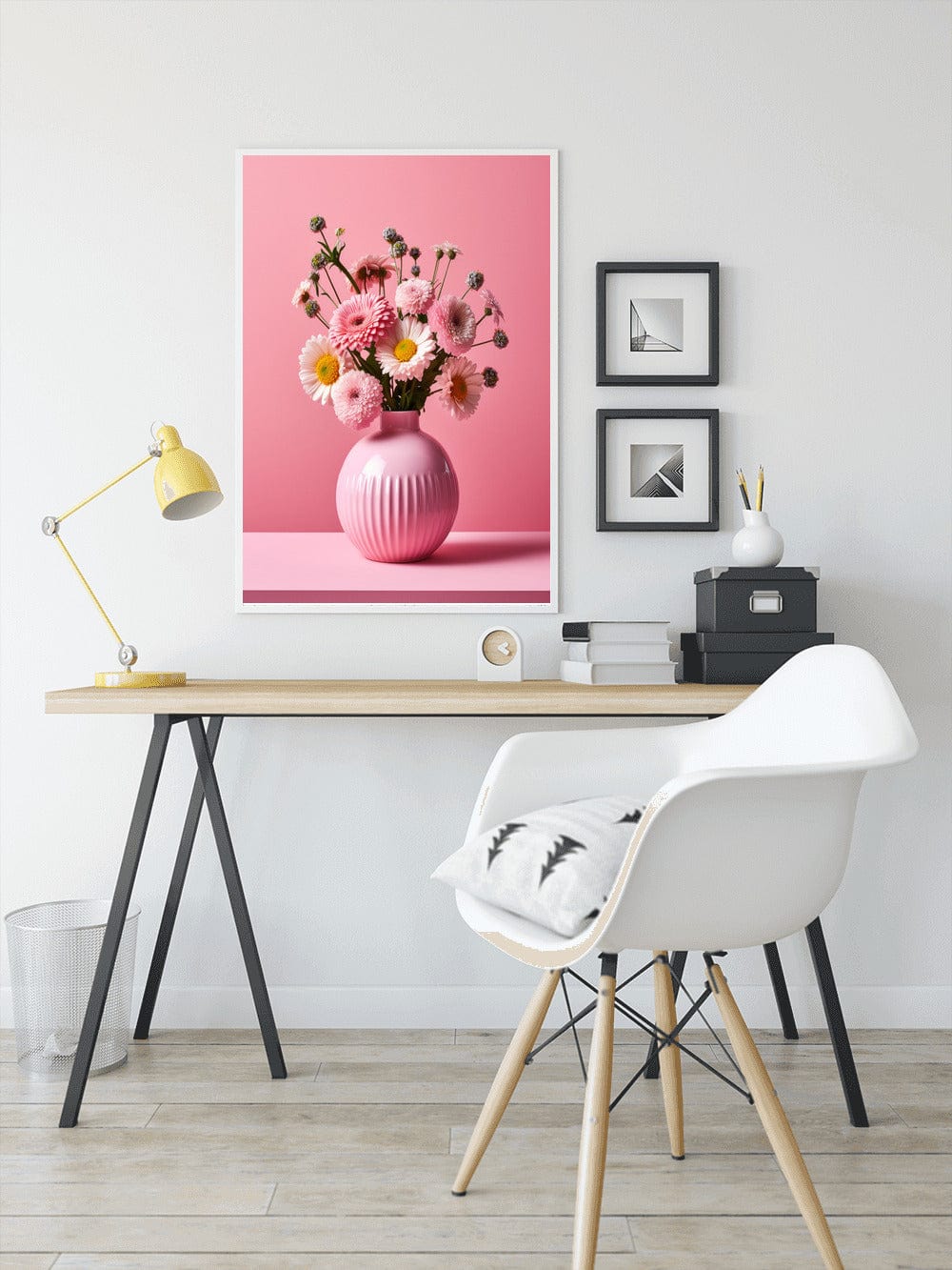 Diamond Painting - Blumenvase in Rosa