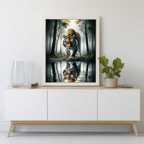 Diamond Painting - Tiger im Wald