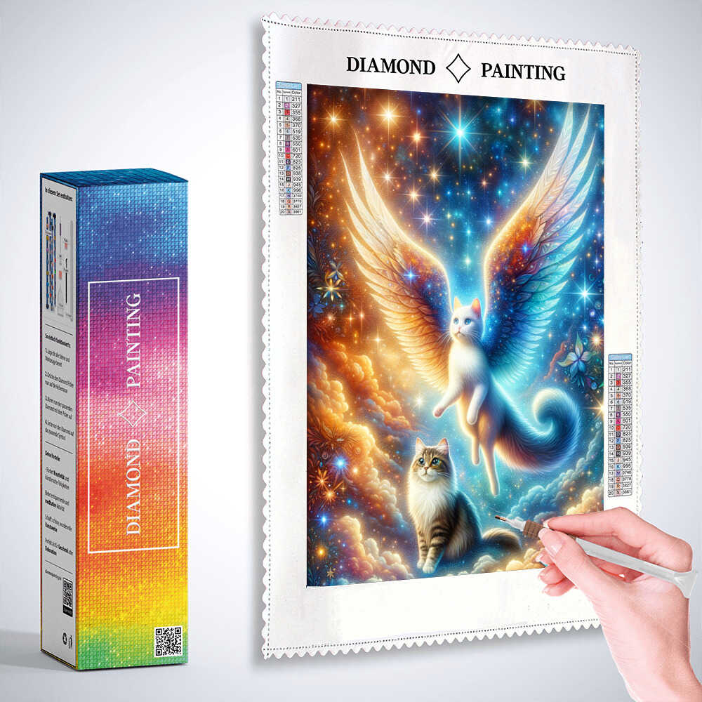 Diamond Painting - Katzenengel