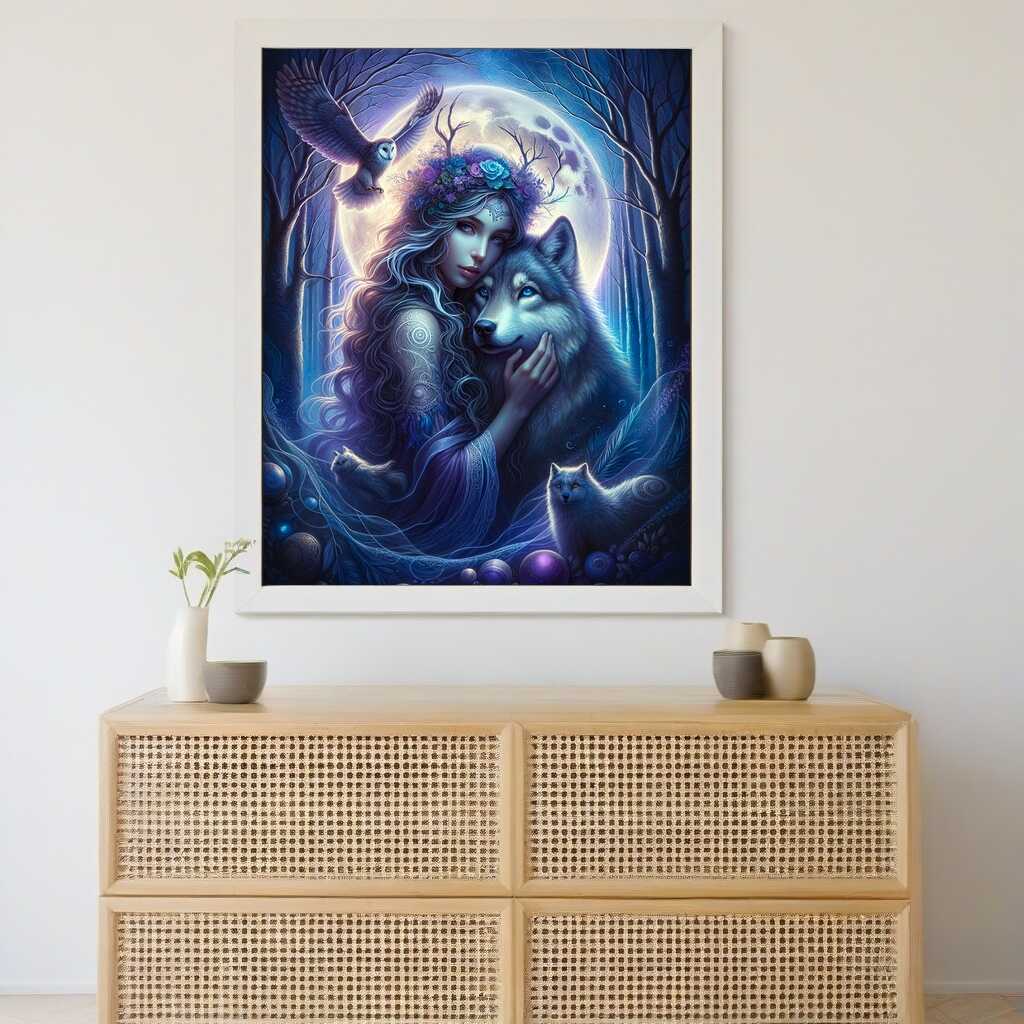 Diamond Painting - Frau der Nacht