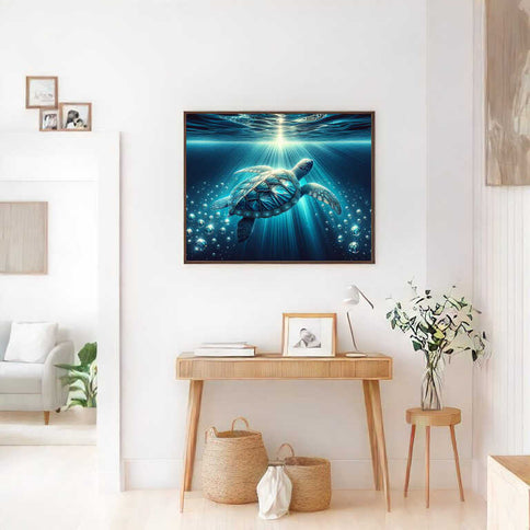 Diamond Painting - Schildkröte im Ozean