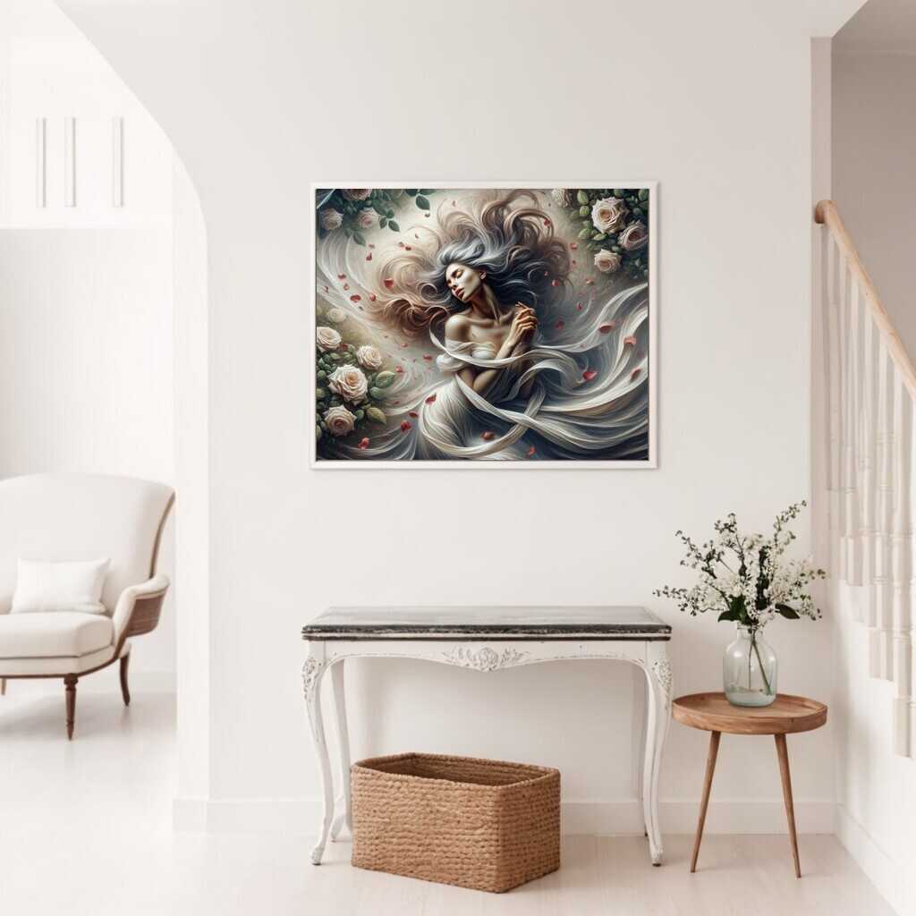 Diamond Painting - Frau im Wind