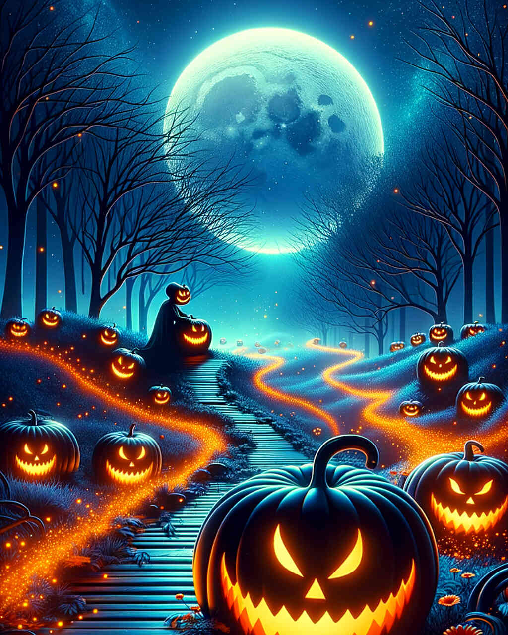 Diamond Painting - Halloween Kürbismann