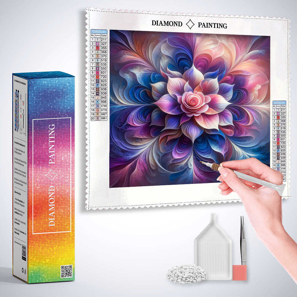 Diamond Painting - Blumenmandala