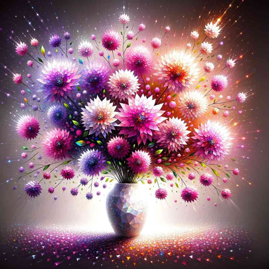 Diamond Painting - Blumenstrauß in Vase