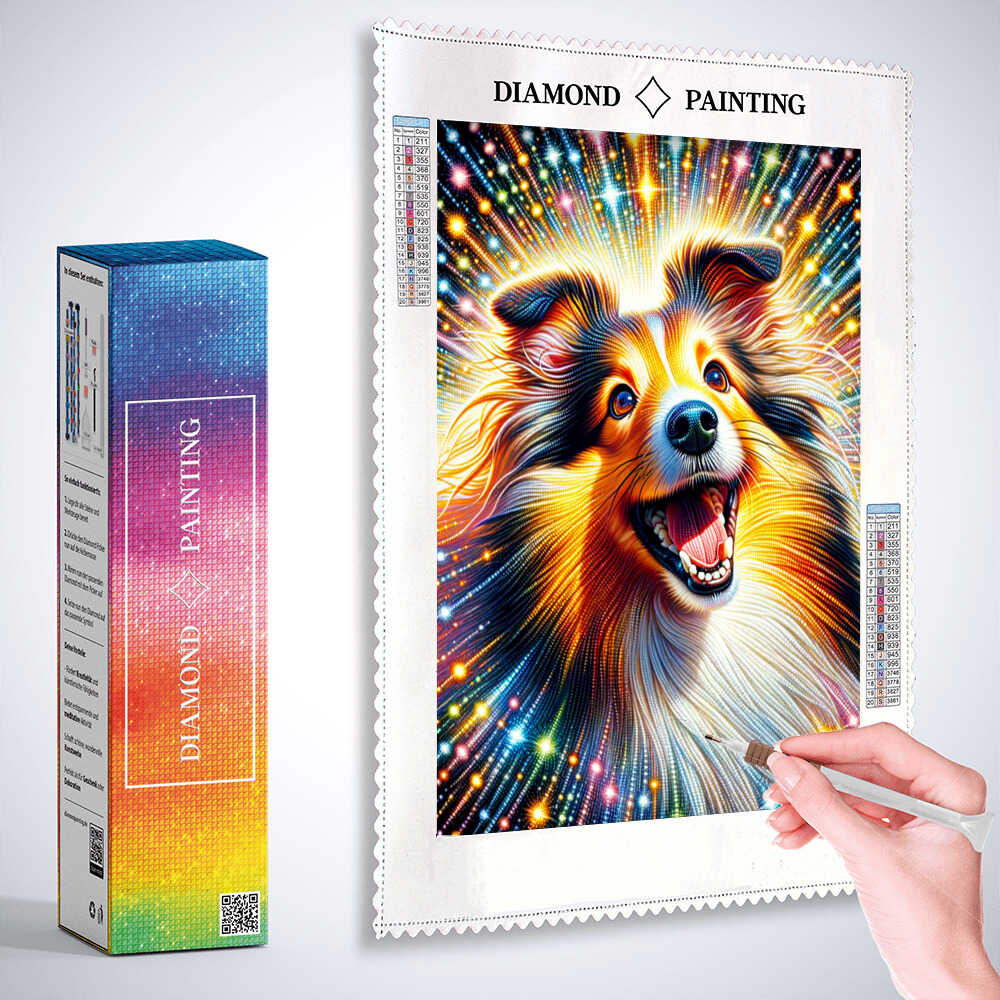 Diamond Painting - Berger des Shetland Hund