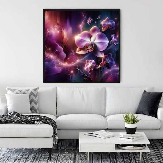 Diamond Painting - Orchideenblüten