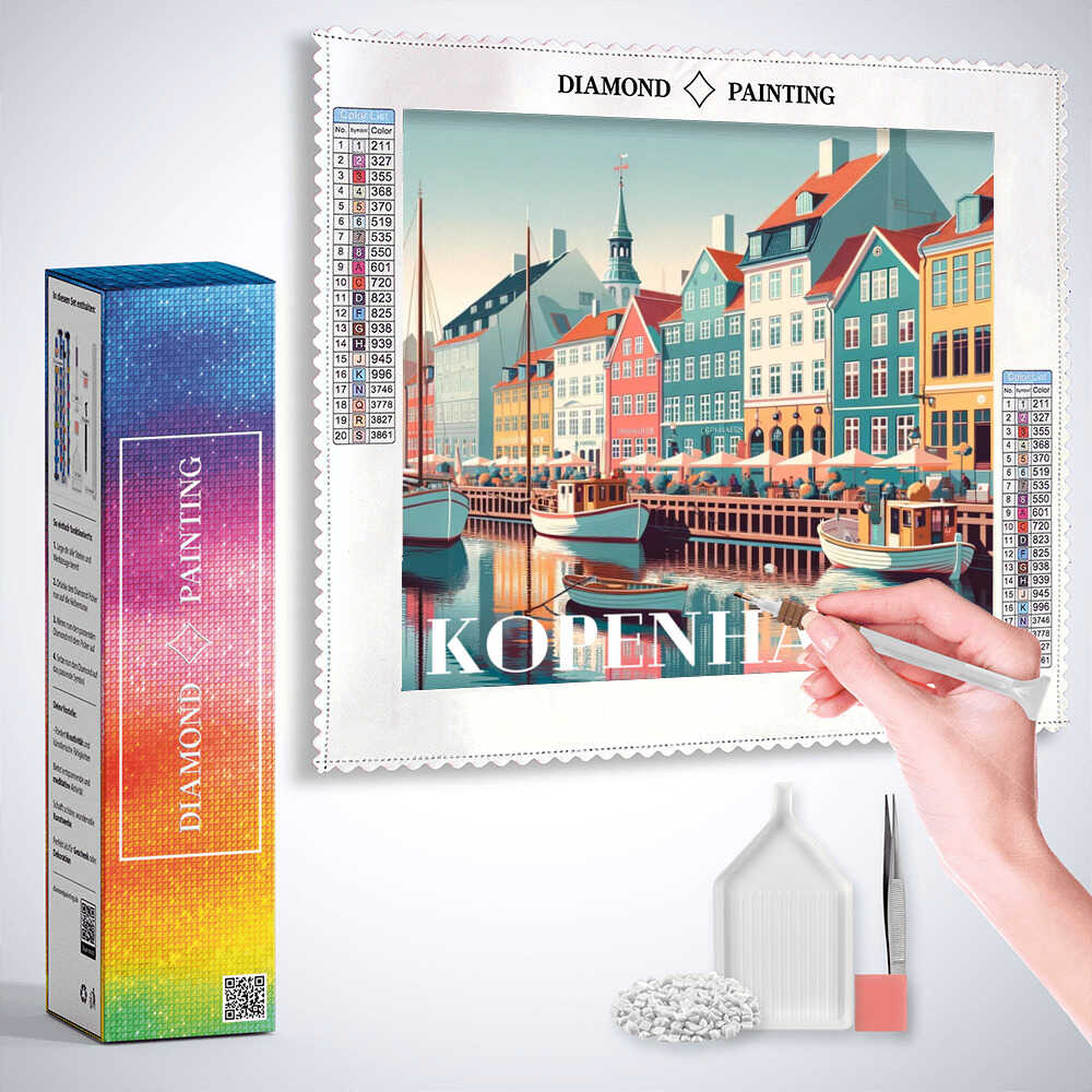 Diamond Painting - Küstenzauber von Kopenhagen