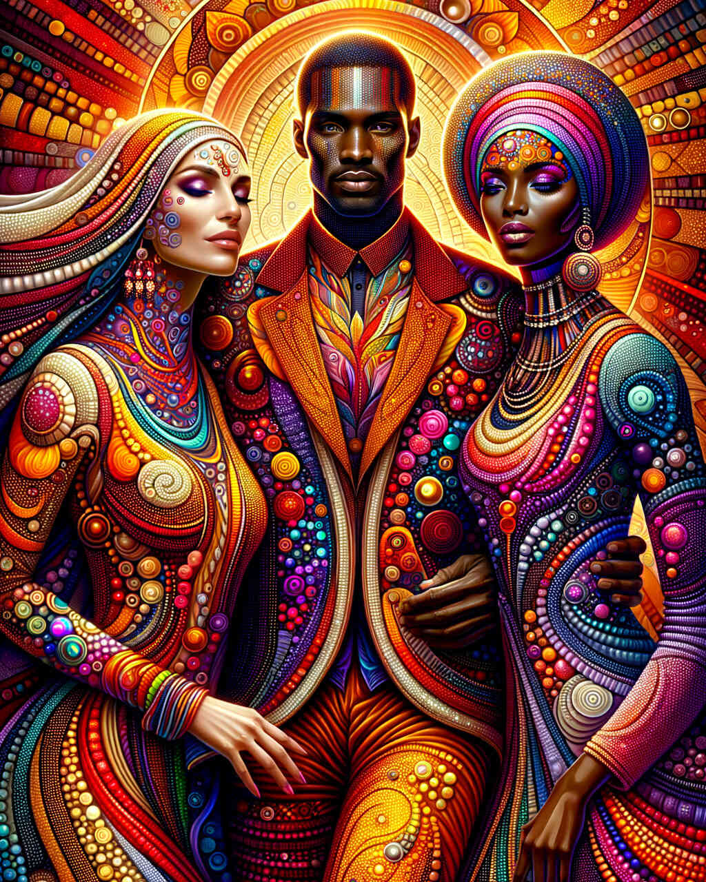 Diamond Painting - Bunte Kleider