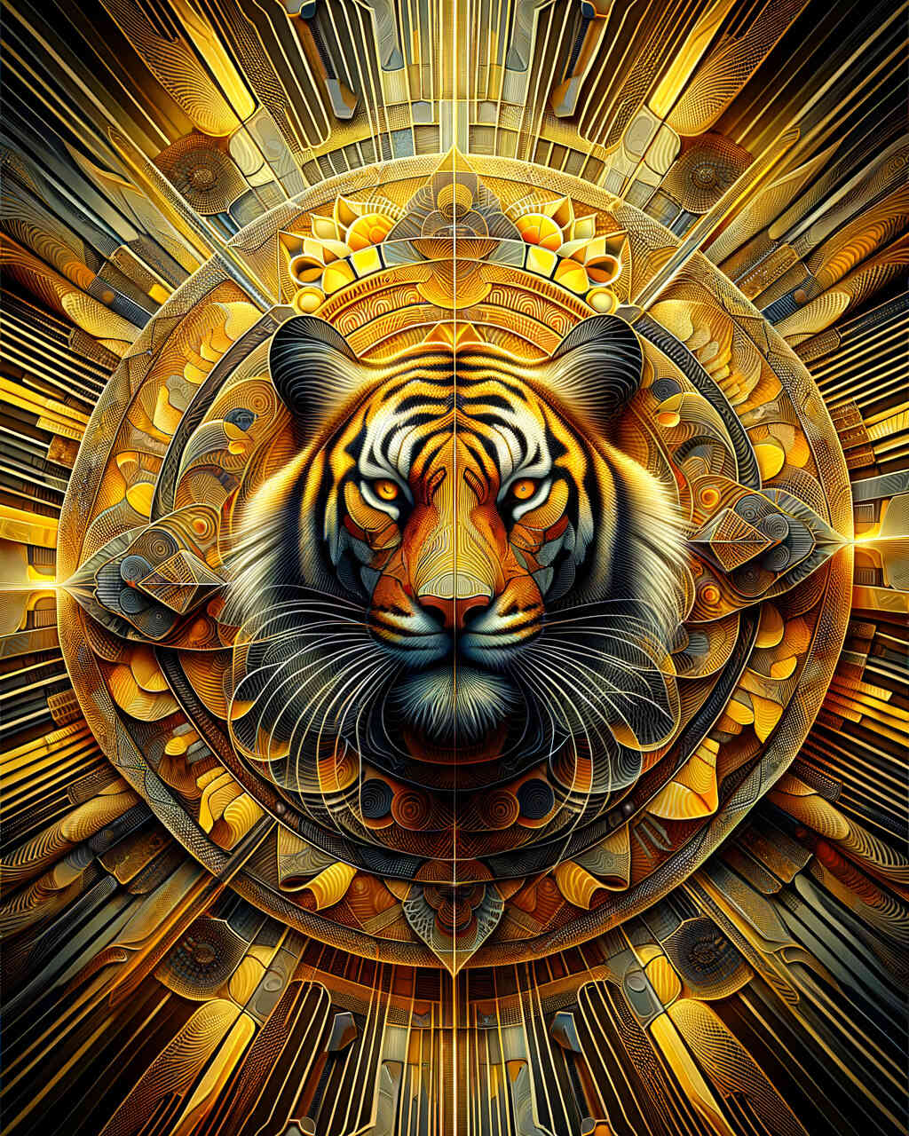Diamond Painting - Tiger Mandala