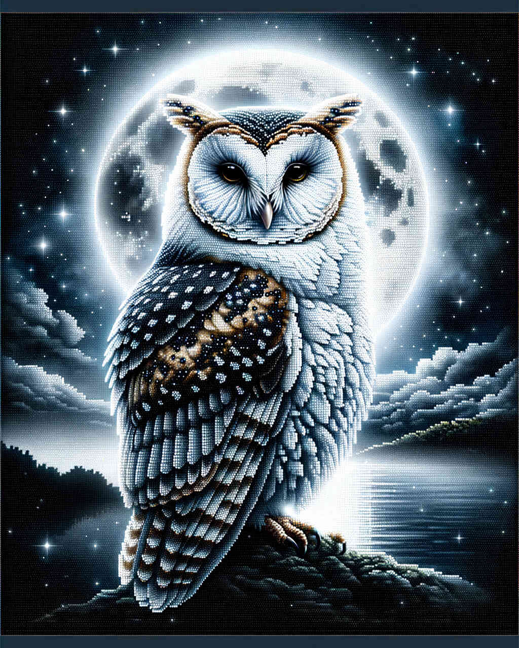 Diamond Painting - Nachteule