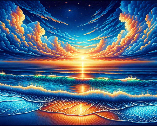 Diamond Painting - Sanfte Wellen