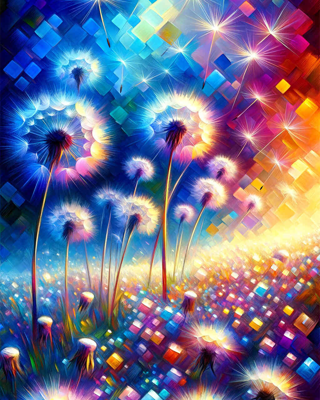 Diamond Painting - Pusteblumenwiese