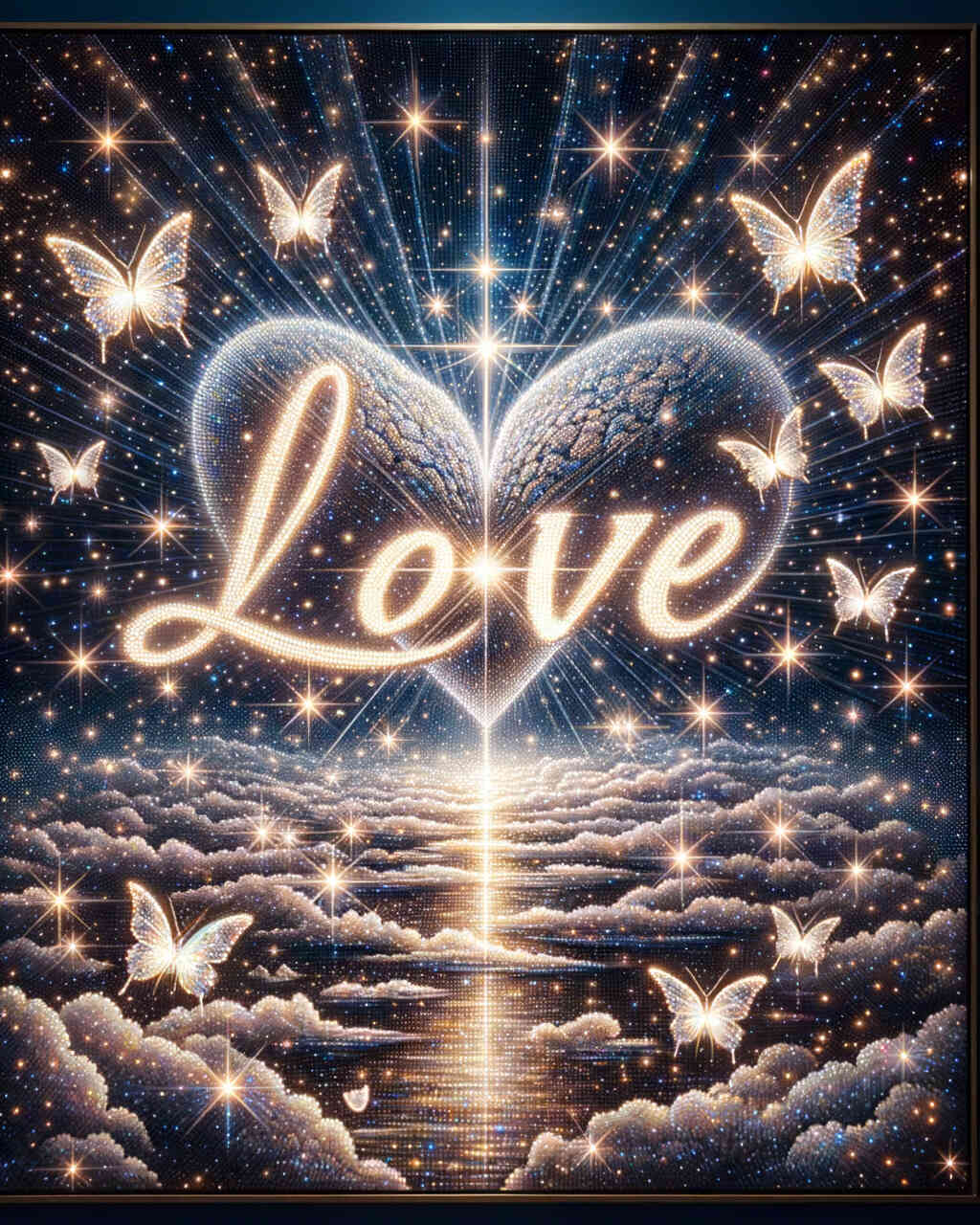 Diamond Painting - I love you, Bekenntnis