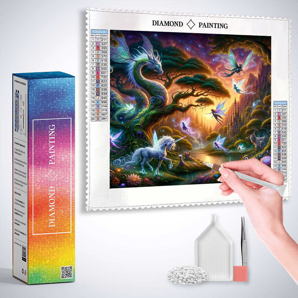 Diamond Painting - Sternenflüstern im Feenwald