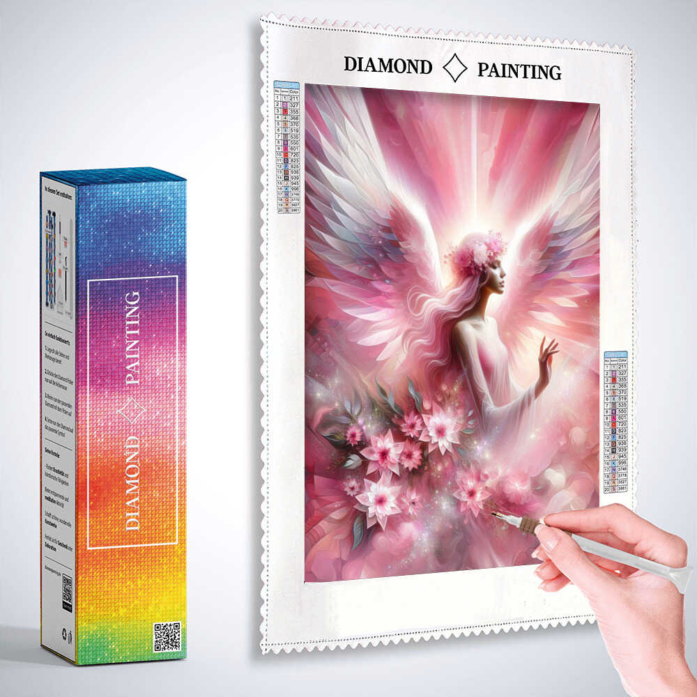 Diamond Painting - Rosa Engel