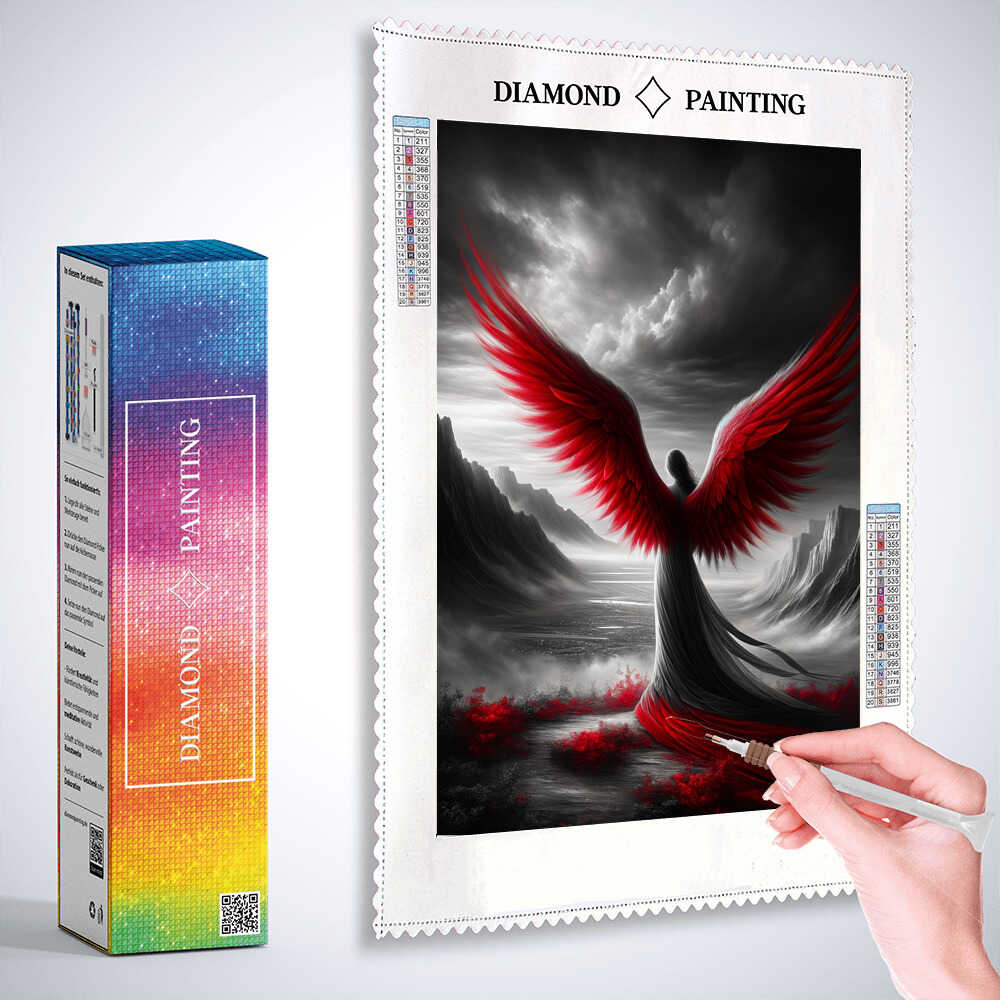 Diamond Painting - Rotflügel Engel