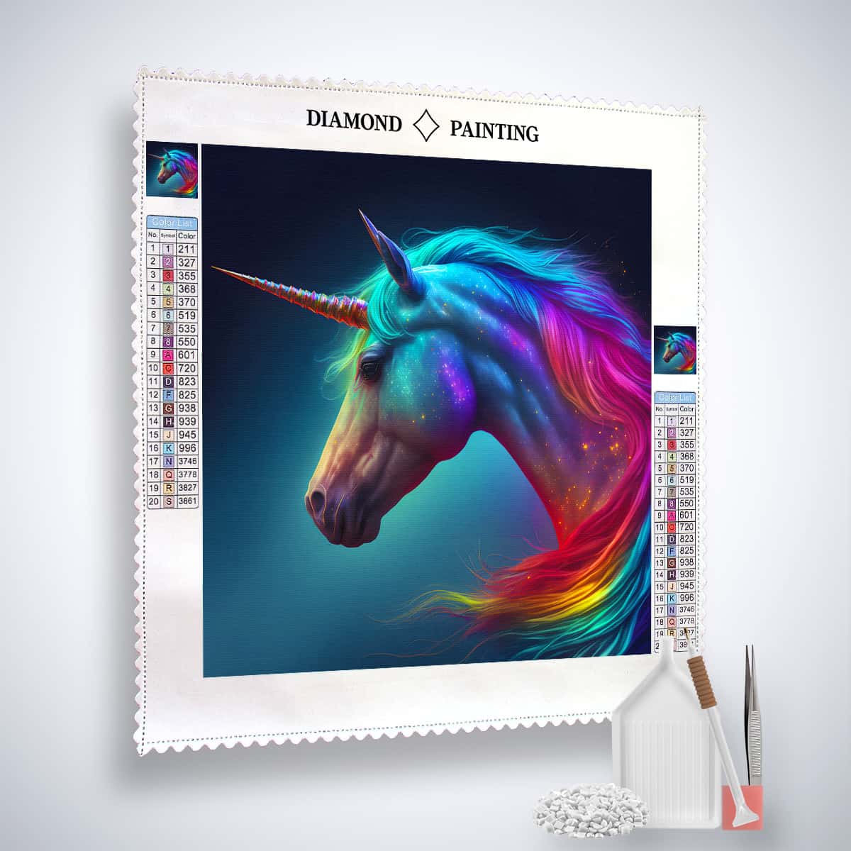 AB Diamond Painting - Prächtiges Einhorn - gedruckt in Ultra-HD - AB Diamond, Einhorn, Fantasy, Neu eingetroffen, Quadratisch