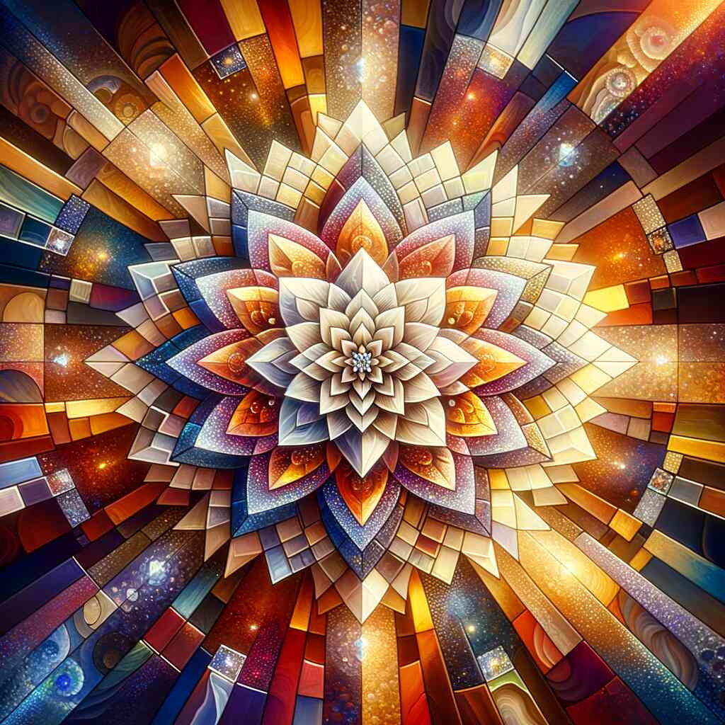Diamond Painting - Mandala, Blume