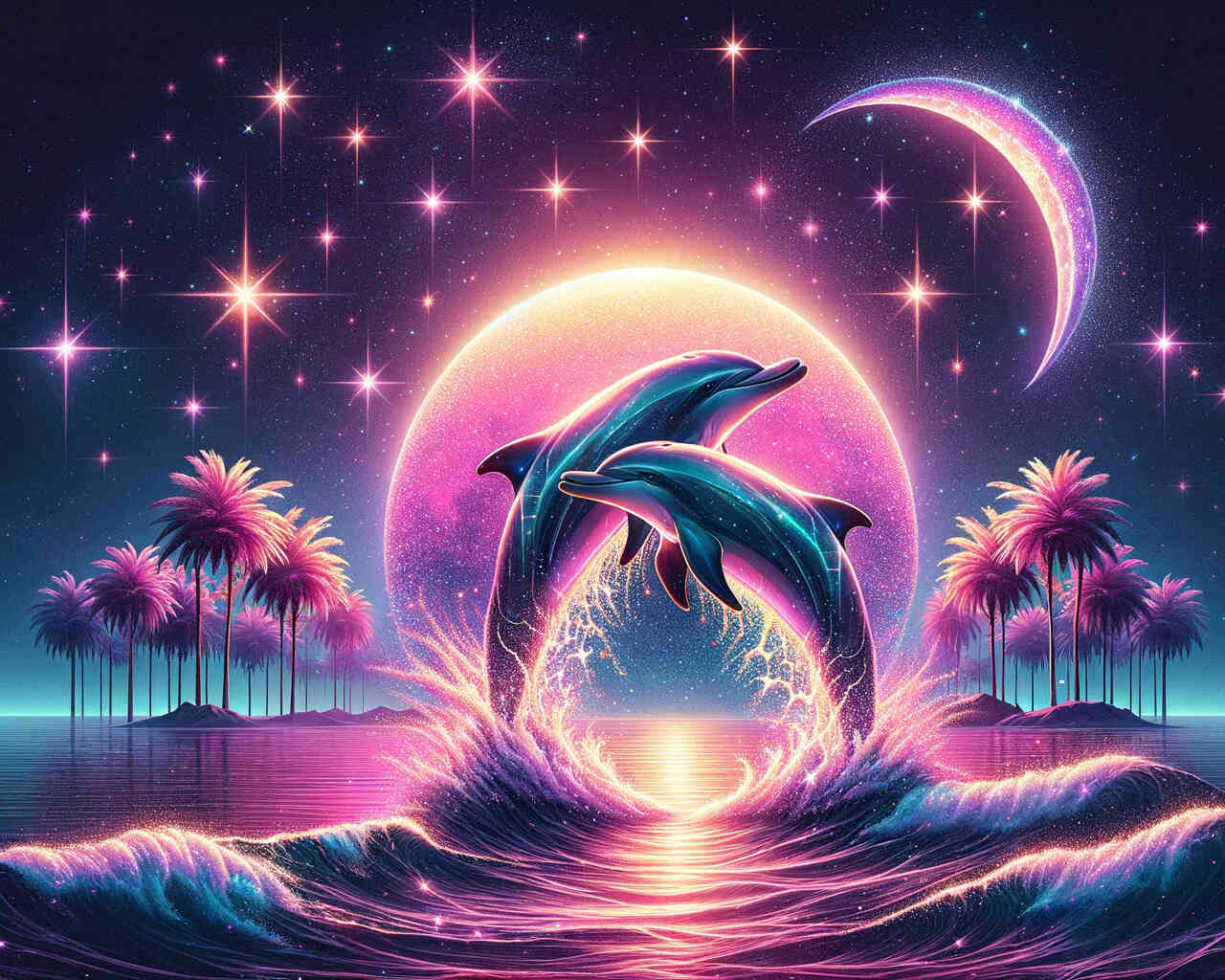 Diamond Painting - Delfin Magie
