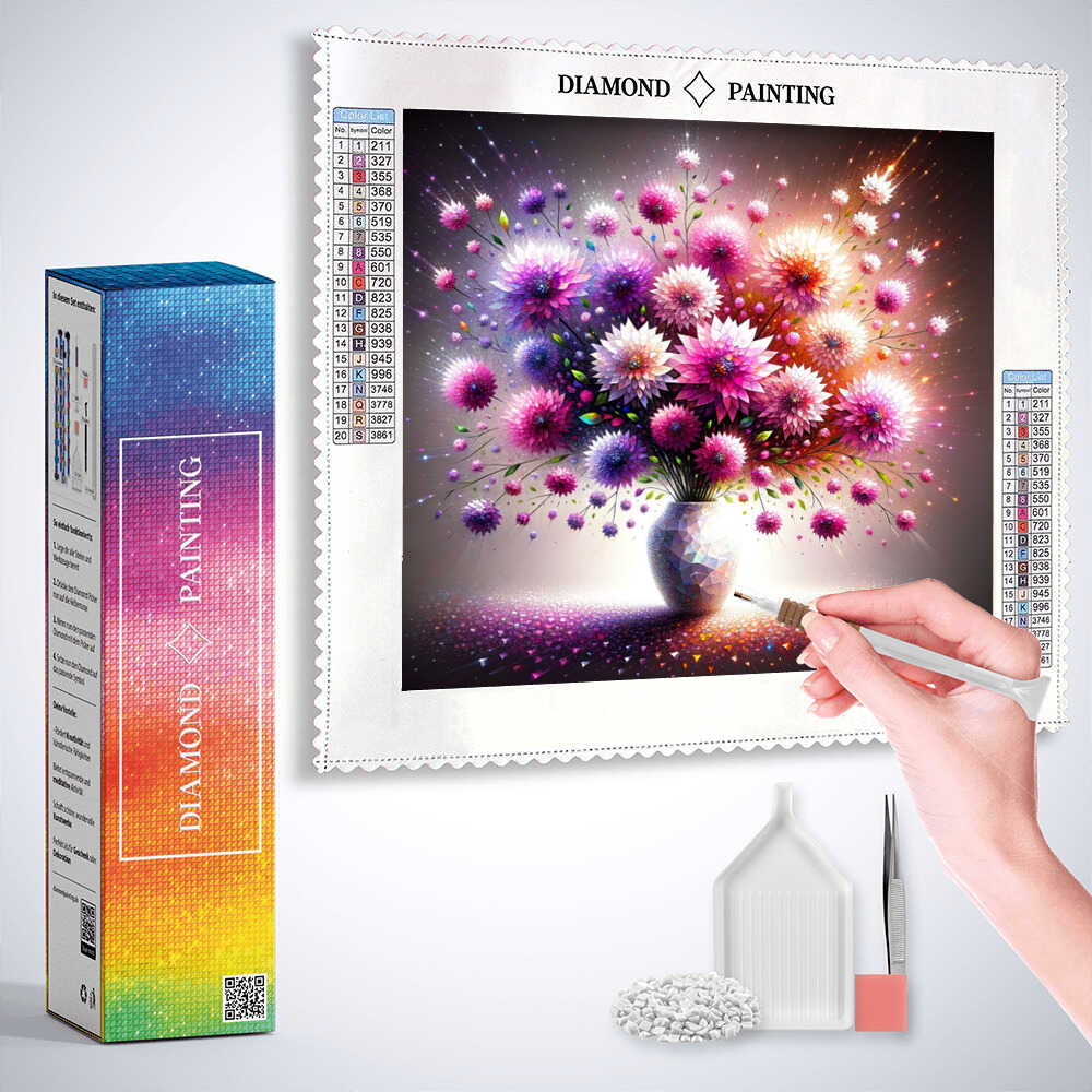 Diamond Painting - Blumenstrauß in Vase