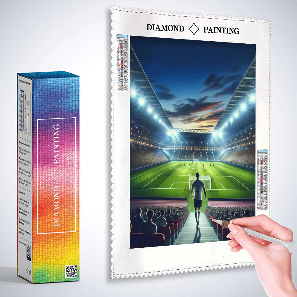 Diamond Painting - Triumph im Scheinwerferlicht