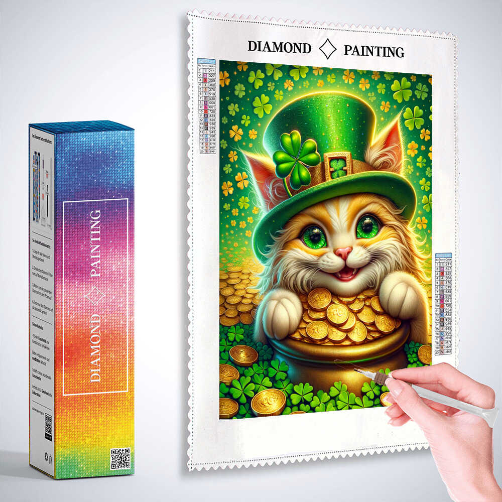 Diamond Painting - Glückskatze
