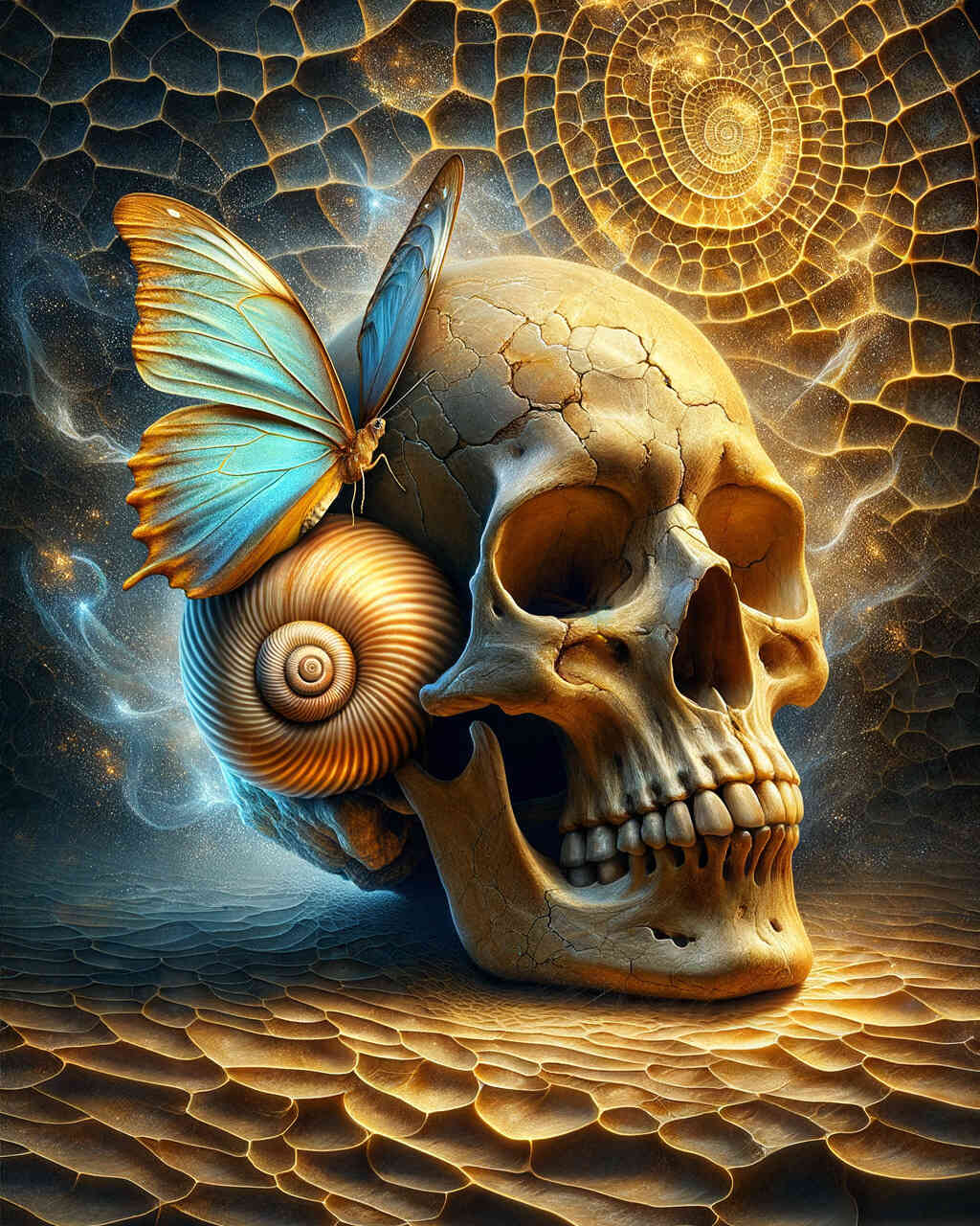 Diamond Painting - Totenkopfmuschel